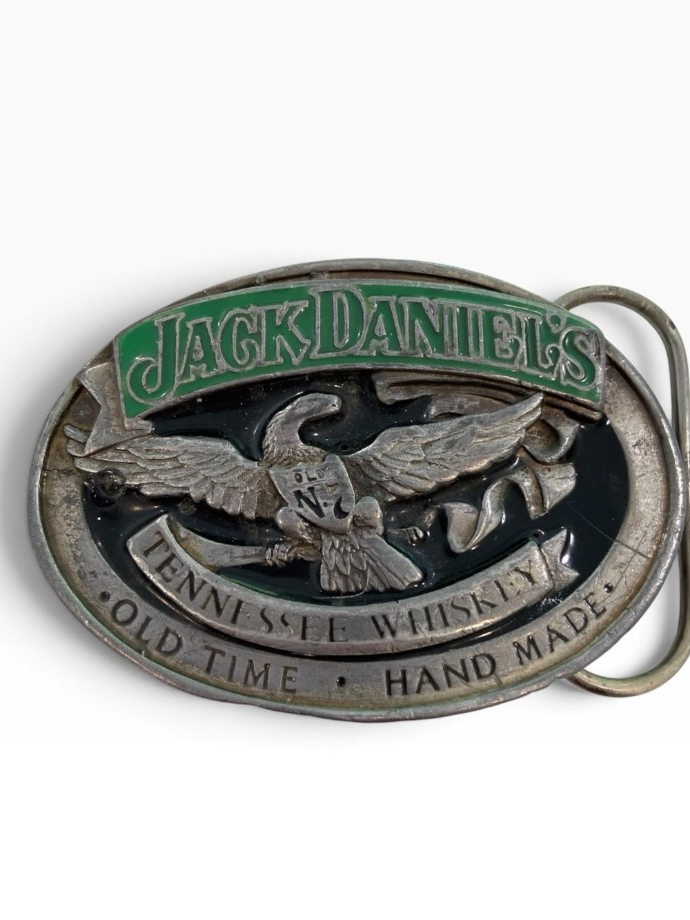 Vintage 1992 Jack Daniel’s Flying Eagle Belt Buckle Whiskey Western Rockabilly